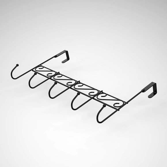 Over The Door Hook Rack Hanger - 2 Pack Organizer Rack Hanger for Clothes 8.8" - Picture 3 of 5